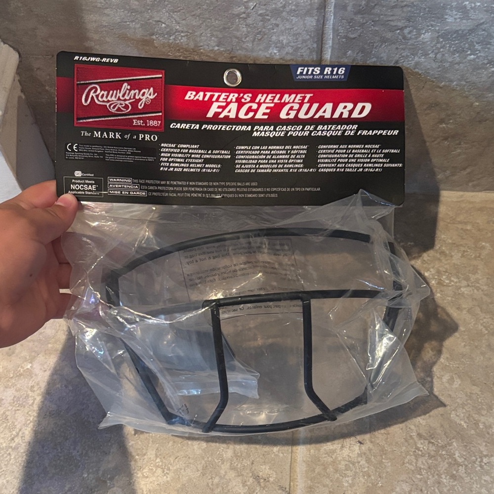 Rawlings Black Batter's Helmet Face Guard